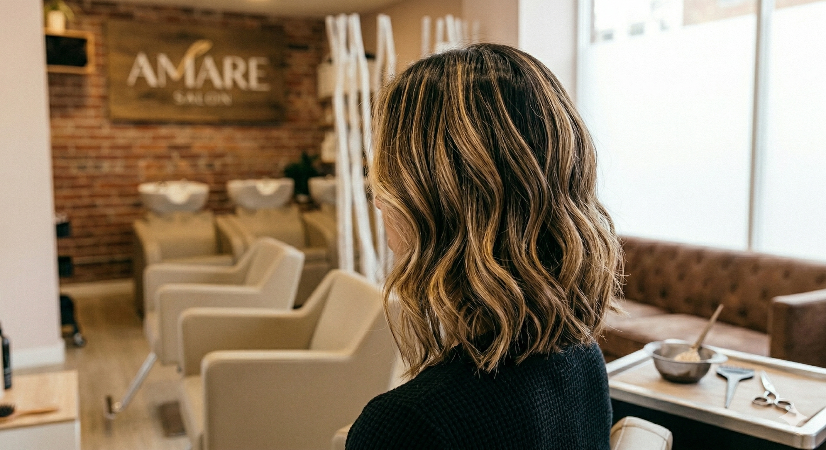 Mechas balayage realizadas en Amare Salon Valdemoro