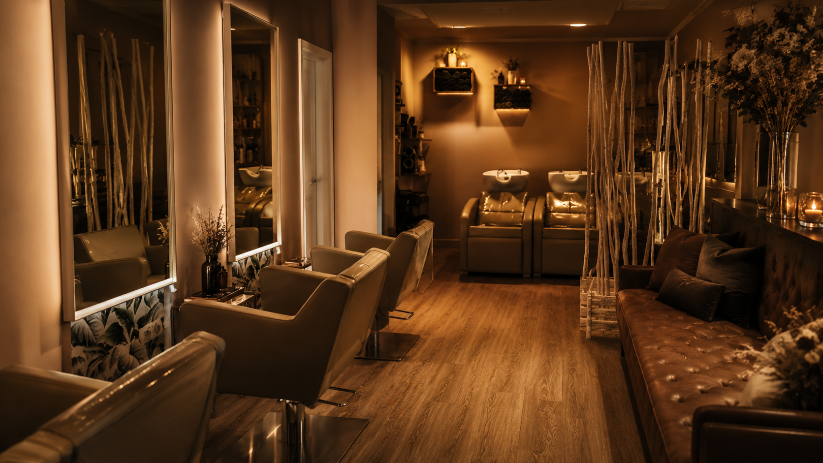 Interior elegante de Amare Salon en Valdemoro para pedir cita