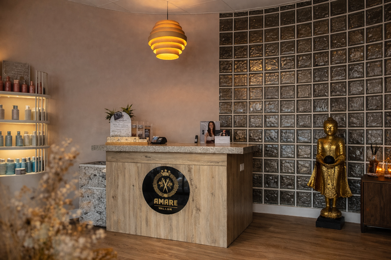Recepción de Amare Salon en Valdemoro